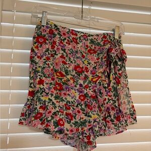 Lulu's Multicolor Floral Mini Skort